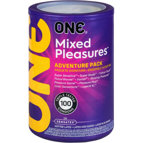 One | Набор презервативов ONE Mixed Pleasures микс для разных ощущений 100 шт. Цена: 3 271 грн