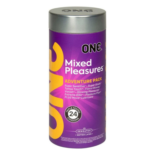 One | Набор презервативов со смазкой,,Смешанные удовольствия,,ONE Mixed Pleasures (цена за упаковку 24 шт). Цена 1 199 грн One | Набор презервативов со смазкой,,Смешанные удовольствия,,ONE Mixed Pleasures (цена за упаковку 24 шт). Цена 1 199 грн
