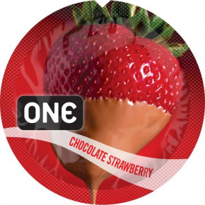 One | Презерватив One FlavorWaves Chocolate Strawberry шоколда с клубникой. Ціна: 225 грн