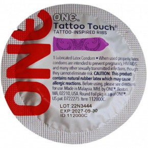 One | Презерватив One Tattoo Touch. Ціна: 225 грн
