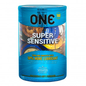 One | Набор презервативов ONE Super Sensitive 100 шт, мегапак тюб. Цена: 3 499 грн