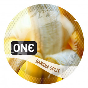 One | Презерватив ONE FlavorWaves 1 шт со вкусом Banana Split. Цена: 49 грн