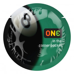 One | Презерватив ONE Color Sensations - ONE is the corner pocket (Black) 1 шт. Ціна: 49 грн