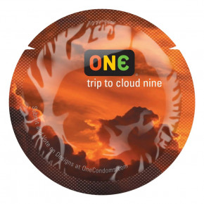 One | Презерватив ONE Color Sensations - ONE trip tot cloud nine (Orange) 1 шт. Ціна: 49 грн