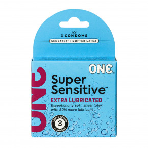 One | Презервативы ONE Super Sensitive 3 шт, картонная коробка. Цена: 199 грн