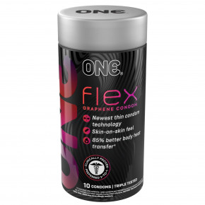 One | Презервативы ONE Flex Graphene Condom 10 шт, подарочная упаковка тюб. Цена: 739 грн