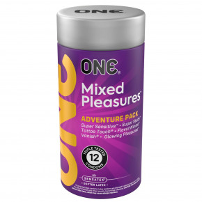 One | Презервативы ONE Mixed Pleasures 12 шт, подарочная упаковка тюб. Цена: 679 грн