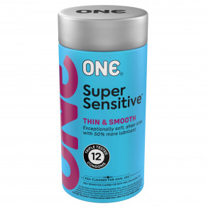 One | Презервативы ONE Super Sensitive 12 шт, подарочная упаковка тюб. Ціна: 679 грн