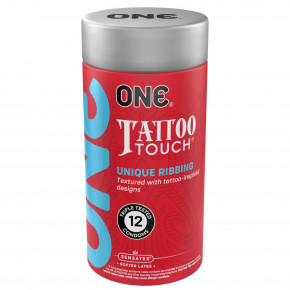 One | Презервативы ONE Tattoo Touch 12 шт, подарочная упаковка тюб. Цена: 499 грн