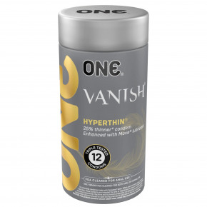 One | Презервативы ONE Vanish Hyperthin 12 шт, подарочная упаковка тюб. Ціна: 679 грн