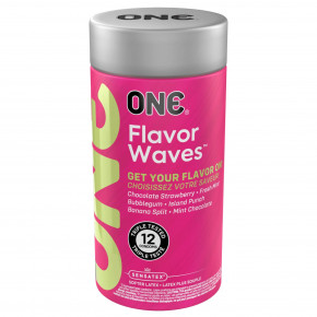 One | Презервативы ONE FlavorWaves 12 шт, подарочная упаковка тюб. Цена: 499 грн