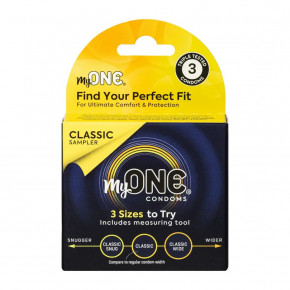 One | Презервативы MyONE Classic Sampler 3 шт, картонная коробка. Ціна: 199 грн