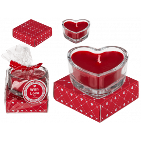 OOB | Свічка у склі Heart, 8 х 8 см. Цена: 220 грн