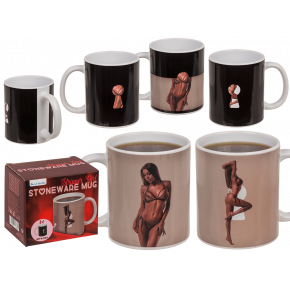 OOB | Чашка з термоефектом Stoneware Mug Stripper Girl. Цена: 461 грн