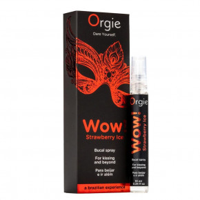 Спрей для орального сексу - Orgie Wow! Strawberry Ice Bucal Spray, 10 мл