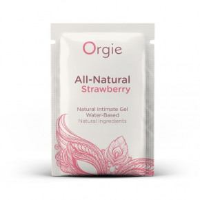 Orgie | САШЕТ/Лубрикант на водной основе со вкусом клубники All Natural Strawberry, 2 мл Orgie. Ціна: 100 грн