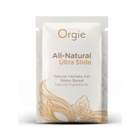 Orgie | САШЕТ/Лубрикант на водной основе ультраскользящий ALL-NATURAL Ultra slide, 2 мл Orgie. Цена 100 грн