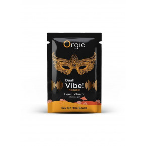 Orgie | САШЕТ/Жидкий вибратор Orgie DUAL VIBE! с ароматом коктейля Пина Колада, 1 мл. Цена: 130 грн