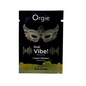 Orgie | САШЕТ/Жидкий вибратор Orgie DUAL VIBE! с ароматом коктейля Пина Колада, 1 мл. Цена: 130 грн