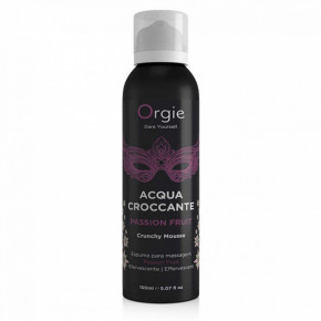 Orgie | Шипучая увлажняющая пенка для массажа Acqua Crocante, 150 мл. аромат: маракуйя ORGIE. Ціна: 755 грн