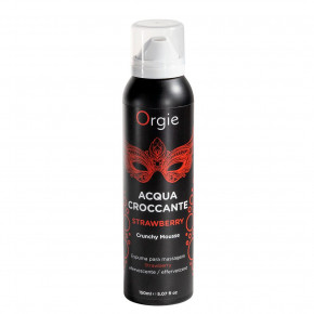 Orgie | Массажная пенка Orgie – Acqua Croccante Strawberry (150 мл), эффект лопающихся пузырьков. Цена: 755 грн