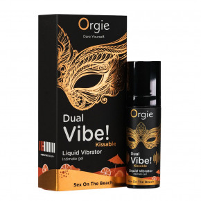 Orgie | Жидкий вибратор Orgie - Dual Vibe! Sex On The Beach Kissable Liquid Vibrator (15 мл). Ціна: 721 грн