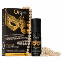 Orgie | Набор для жемчужного массажа Orgie – Pearls Lust Massage (30 мл), силиконовый гель, ожерелье. Цена 1 563 грн