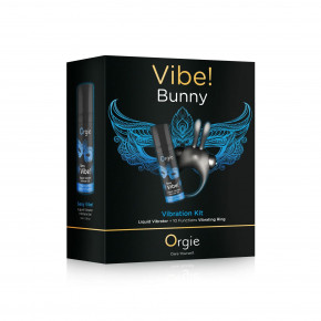 Orgie | Набор Orgie Vibe Bunny: жидкий вибратор и эрекционное виброкольцо. Цена: 2 189 грн