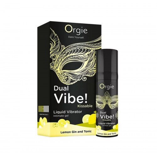 Orgie | Жидкий вибратор Orgie DUAL VIBE! коктейль Джин-тоник лимон, 15 мл. Цена 850 грн Orgie | Жидкий вибратор Orgie DUAL VIBE! коктейль Джин-тоник лимон, 15 мл. Цена 850 грн