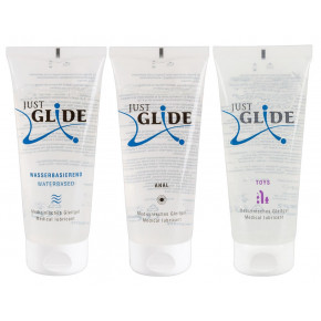 Набор лубрикантов Just Glide, 3x200 мл