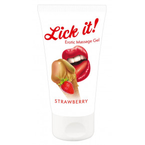 Orion | Массажный гель Lick It! Strawberry, 50 мл. Цена: 404 грн
