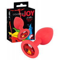 Orion | Анальная пробка - Colorful Joy Jewel Red Plug Small. Цена 597 грн