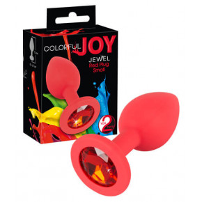 Orion | Анальная пробка - Colorful Joy Jewel Red Plug Small. Цена: 597 грн