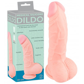 Orion | Фаллоимитатор с мошонкой-Medical Silicone Dildo, 20 см. Цена: 1 949 грн