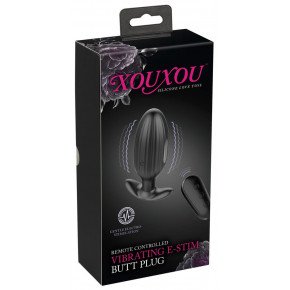 Orion | Анальная пробка - XouXou Vibrating E-Stim Butt Plug. Цена: 3 185 грн