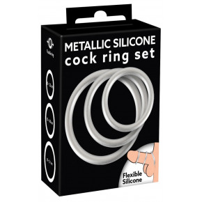 Orion | Набор эрекционных колец-Metallic Silicone Cock Ring Set. Цена: 405 грн