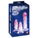 Orion | Анальний тренувальний набір Crystal Anal Stretching Dildo Plug. Ціна 1383 грн. Фото: 7