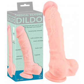 Orion | Фалоімітатор з мошонкою - Medical Silicone Dildo, 24 см. Цена: 3 123 грн