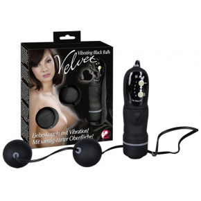 Orion | Вагінальні кульки - Velvet Vibrating Black Balls. Ціна: 1401 грн