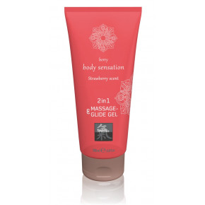 Orion | Лубрикант - Shiatsu Gel 2in1 Strawberry, 200 мл. Ціна: 714 грн