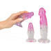 Orion | Анальний тренувальний набір Crystal Anal Stretching Dildo Plug. Ціна 1383 грн. Фото: 4