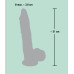 Orion | Фалоімітатор з мошонкою - Medical Silicone Dildo, 21 см. Ціна 2041 грн. Фото: 2