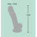 Orion | Фалоімітатор з мошонкою - Medical Silicone Dildo, 21 см. Ціна 1428 грн. Фото: 4