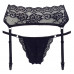 Orion | Стринги с поясом для чулок - Cotelli Collection 2321874 String & Suspender Belt. Цена 655 грн. Фото: 1