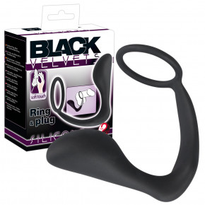 Black Velvets | Эрекционное кольцо - Black Velvets Ring & Plug. Цена: 664 грн