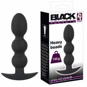 Black Velvets | Анальная пробка Black Velvets Heavy Beads 145g. Цена: 1 162 грн