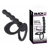Black Velvets | Насадка для подвійного проникнення - Black Velvets Cock & ball ring. Ціна 760 грн