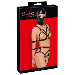 Боді з маскою - 2480492 Bad Kitty Strap+Mask Set, black