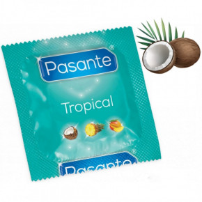 PASANTE | Презервативы со вкусом кокоса ,53мм , Рasante Tropical condoms , за 6 шт. Цена: 120 грн