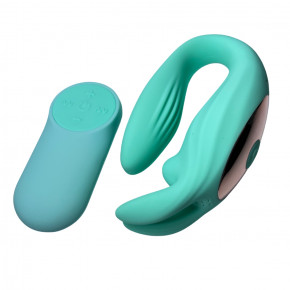 Passion Play | Вибратор для пар в форме зайца Passion Play с пультом, бирюзовый. Цена: 2 150 грн